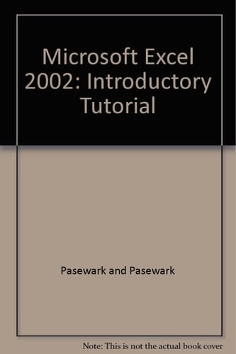 Microsoft Excel 2002 Introductory Tutorial