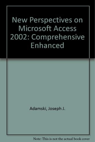 Microsoft Access 2002 Comprehensive Enhanced