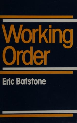 Working Order: Workplace Industrial Relations over Two Decades (Warwick Studies in Industrial Relations)