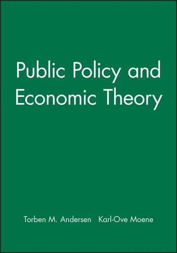 Public Policy and Economic Theory