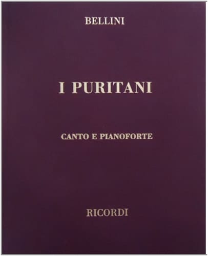 I Puritani Canto E Pianoforte