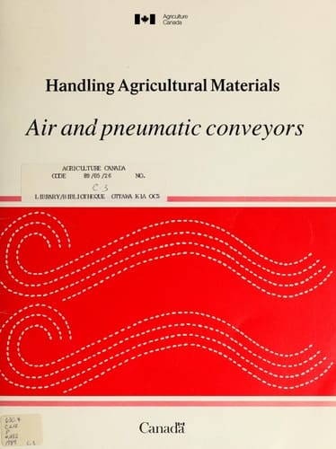 Manutention de produits agricoles : appareils de déplacement d'air et transporteurs pneumatiques