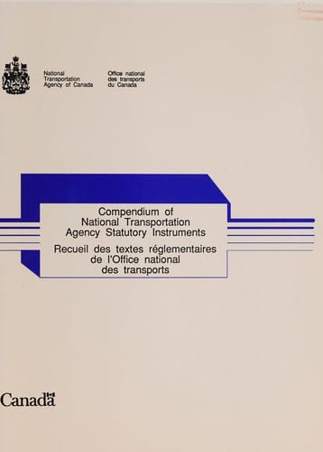 Compendium of National Transportation Agency Statutory Instruments