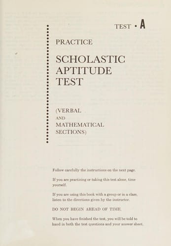 The College Boards Examination Complete Preparation for the Scholastic Aptitude Test SAT/PSAT/NMSQT : Verbal and Mathematical Sections