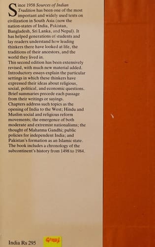 Sources of Indian tradition.