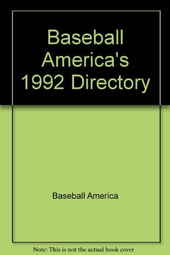 Baseball America's Directory, 1992