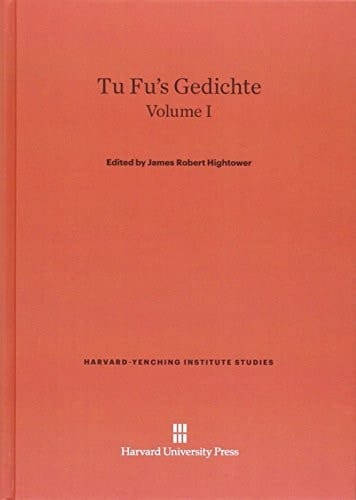 Tu Fu's Gedichte, Volume I