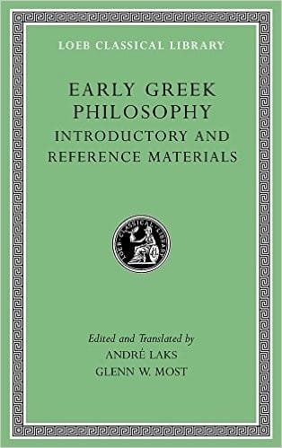 Early Greek Philosophy, Volume I