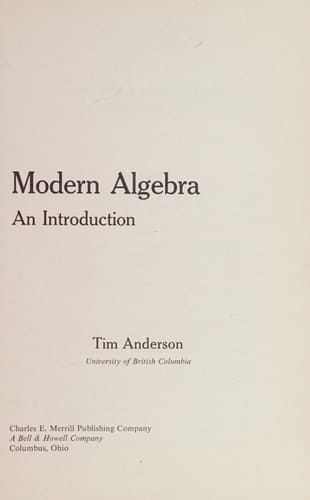 Modern algebra an introd