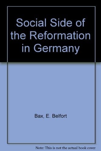 Social Side of the Reformation in Germany