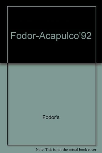 Fodor's 92 Acapulco