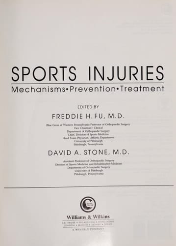 Sports Injuries: Mechanisms, Prevention, Treatment