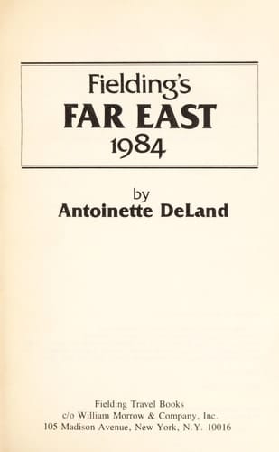 Fielding's Far East 1984