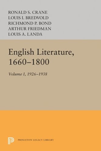 English Literature, Volume 1 1660-1800