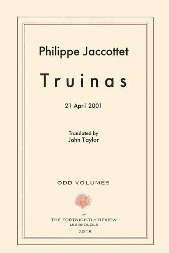 Truinas April 21, 2001