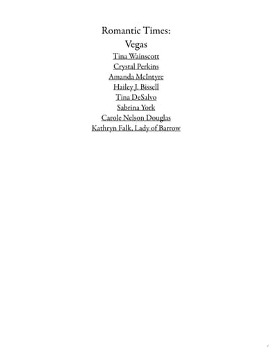 Romantic Times: Vegas: Book 2
