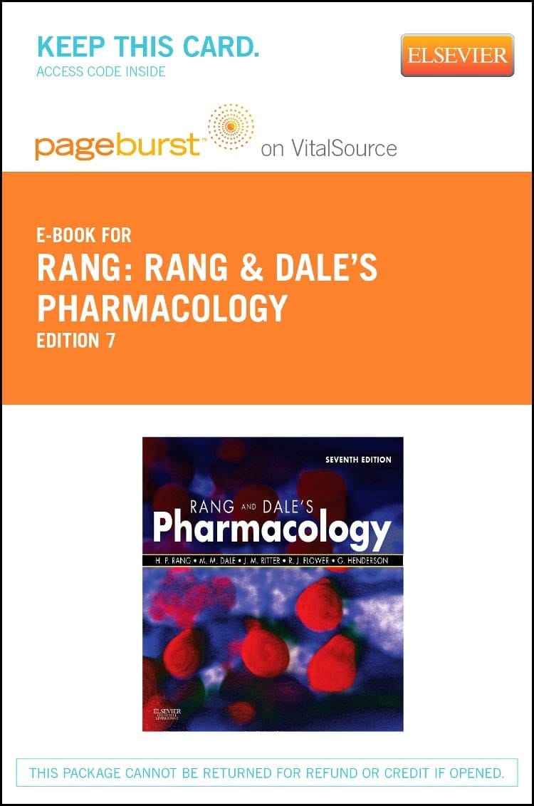 Rang & Dale's Pharmacology Elsevier eBook on VitalSource (Retail Access Card)