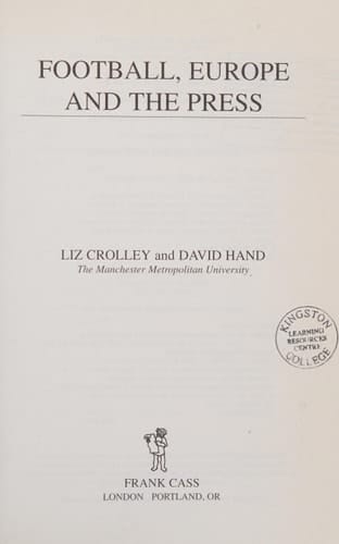 Football, Europe, and the Press