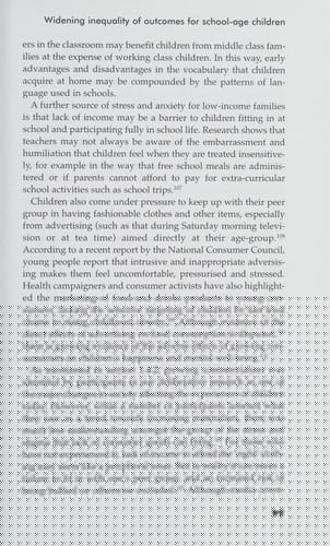 Narrowing the Gap: The Final Report of the Fabian Commission on Life Chances and Child Poverty