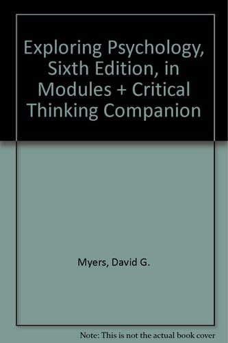 Mod Exp Psy 6e P&crit Think Com 2e