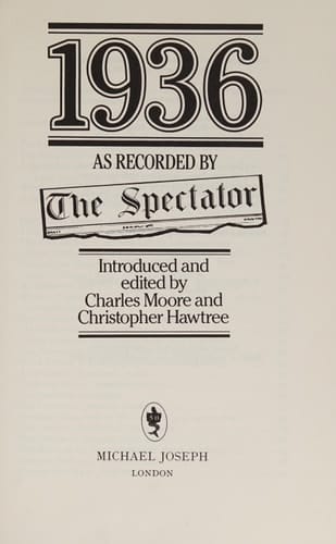 1936 as Recorded by the Spectator