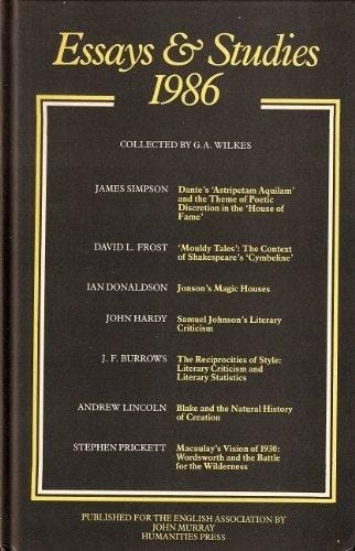 Essays and Studies, 1986