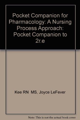 Pocket Companion for Pharmacology: A Nursing Process Approach