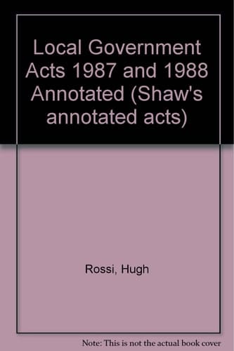 Local Government Acts 1987 & 1988