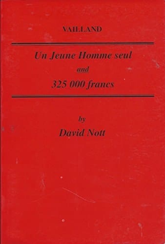 Vailland Un Jeune Homme Seul and 325,000 Francs