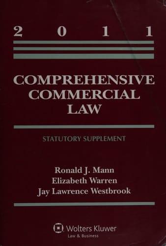 Comprehensive Commercial Law 2011 Statutory Supplement 2011 Supp