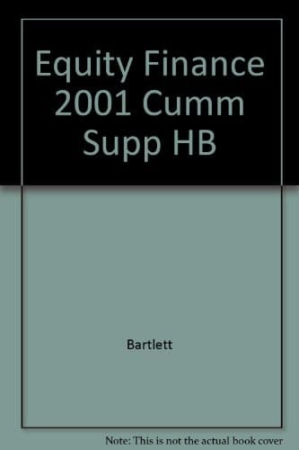 Equity Finance, 2001 Cumulative Supplement