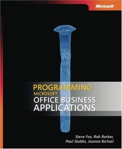 Programming Microsoft Office Business Applications