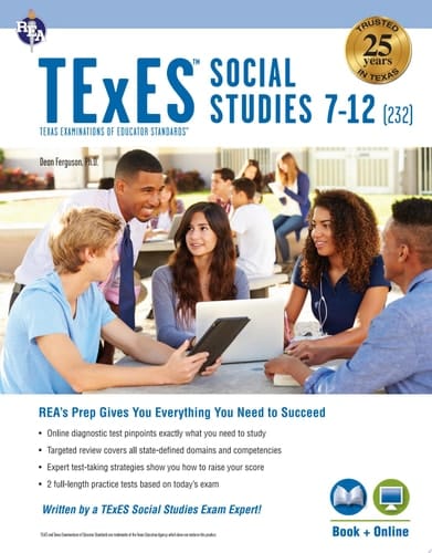 TExES Social Studies 7-12 (232) Book + Online