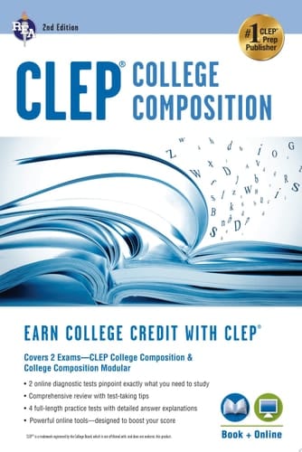 CLEP® College Composition 2nd Ed.,  Book + Online