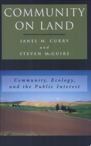 Community on Land Community, Ecology, and the Public Interest