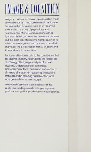 Image and Cognition