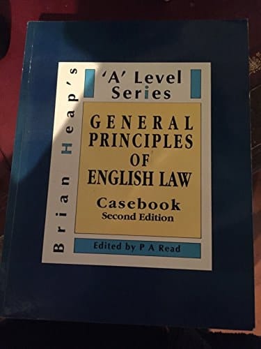 General Principles of English Law Casebook