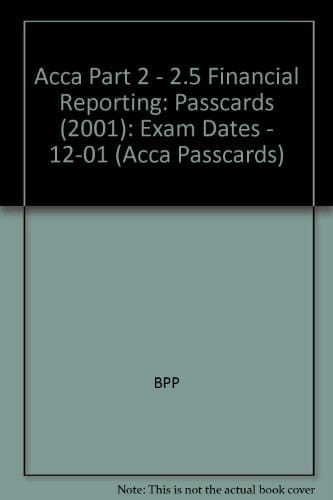 Acca Part 2 - 2.5 Financial Reporting Exam Dates - 12-01