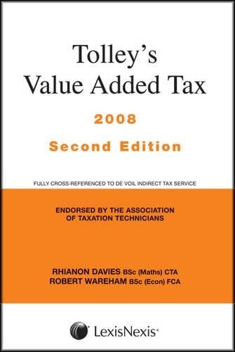 Tolley's Value Added Tax 2008 (Second Edition Only)
