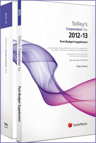 Tolley's Corporation Tax 2012-13 Budget Edition and Main Annual