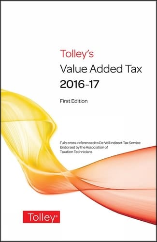 Tolley's Value Added Tax 2016 (includes First and Second Editions)