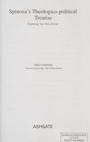 Spinoza's Theologico-Political Treatise: Exploring 'The Will of God'