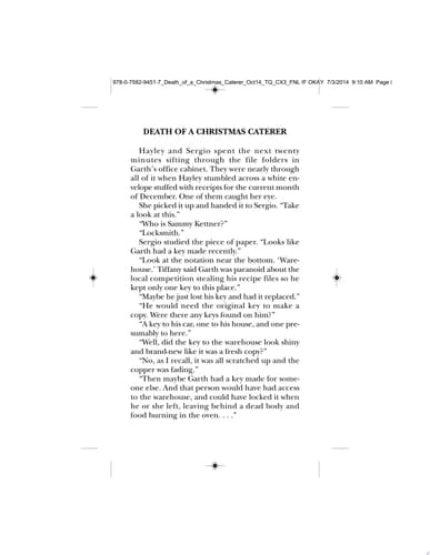 Death of a Christmas Caterer