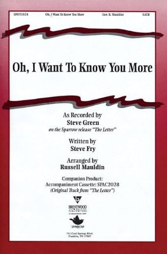 Oh I Want to Know You More