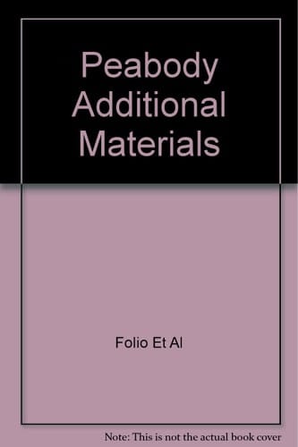 Peabody Additional Materials