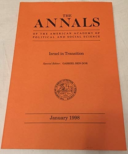 Israel in Transition (Annals of the American Academy of Political & Social Science)