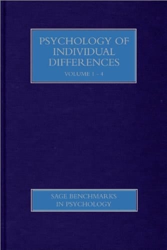 Psychology of Individual Differences (SAGE Benchmarks in Psychology)