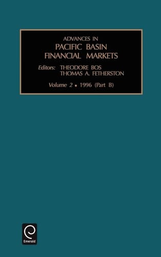 Advances in Pacific Basin Financial Markets