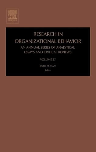 Research in Organizational Behavior