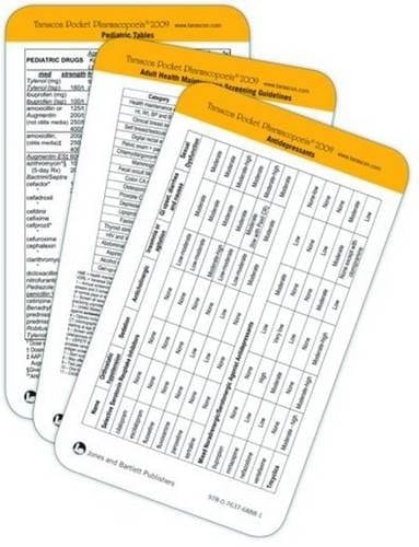 Antipsychotics and Anxiolytics Tarascon Rapid Reference Card